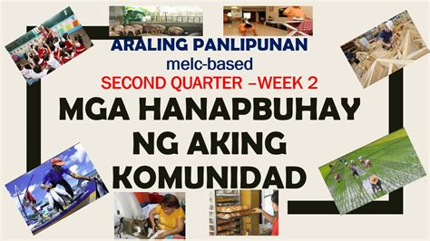 Mga Yamang Tao at Hanapbuhay sa Aking Komunidad .